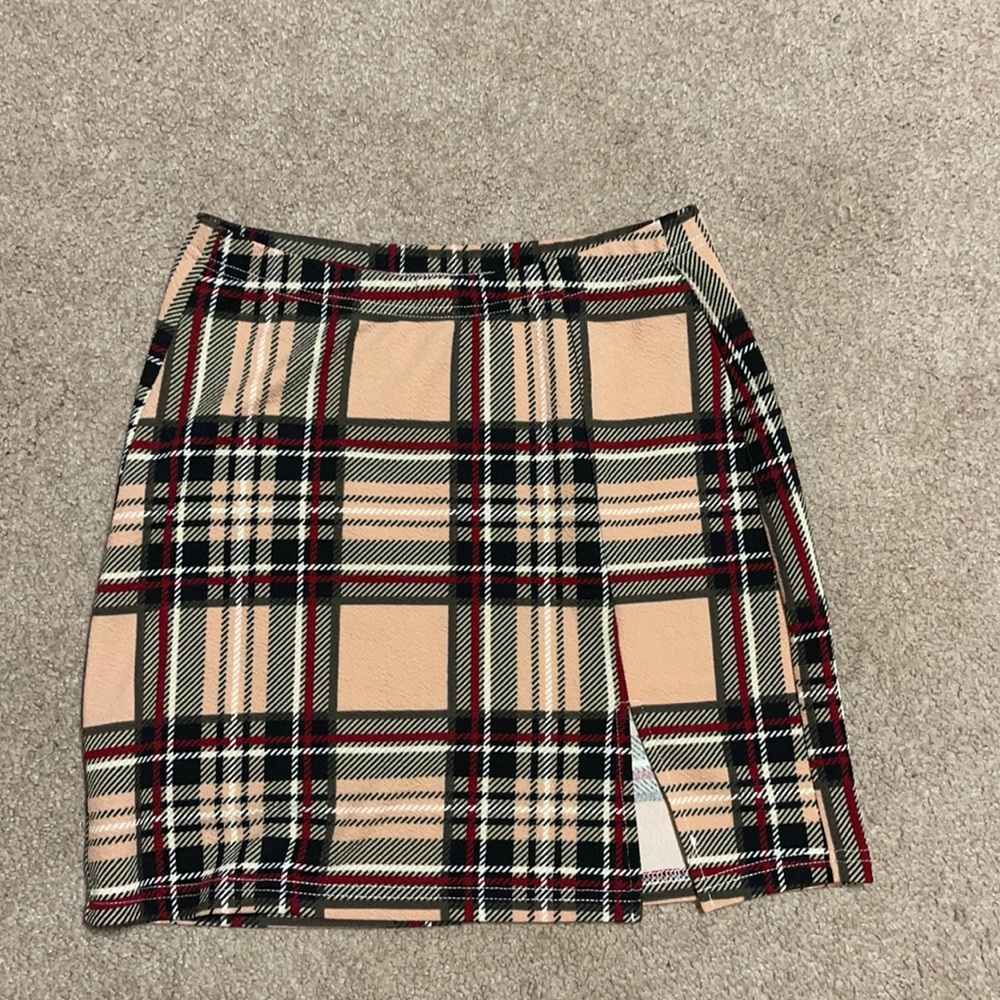 Small plaid skirt
